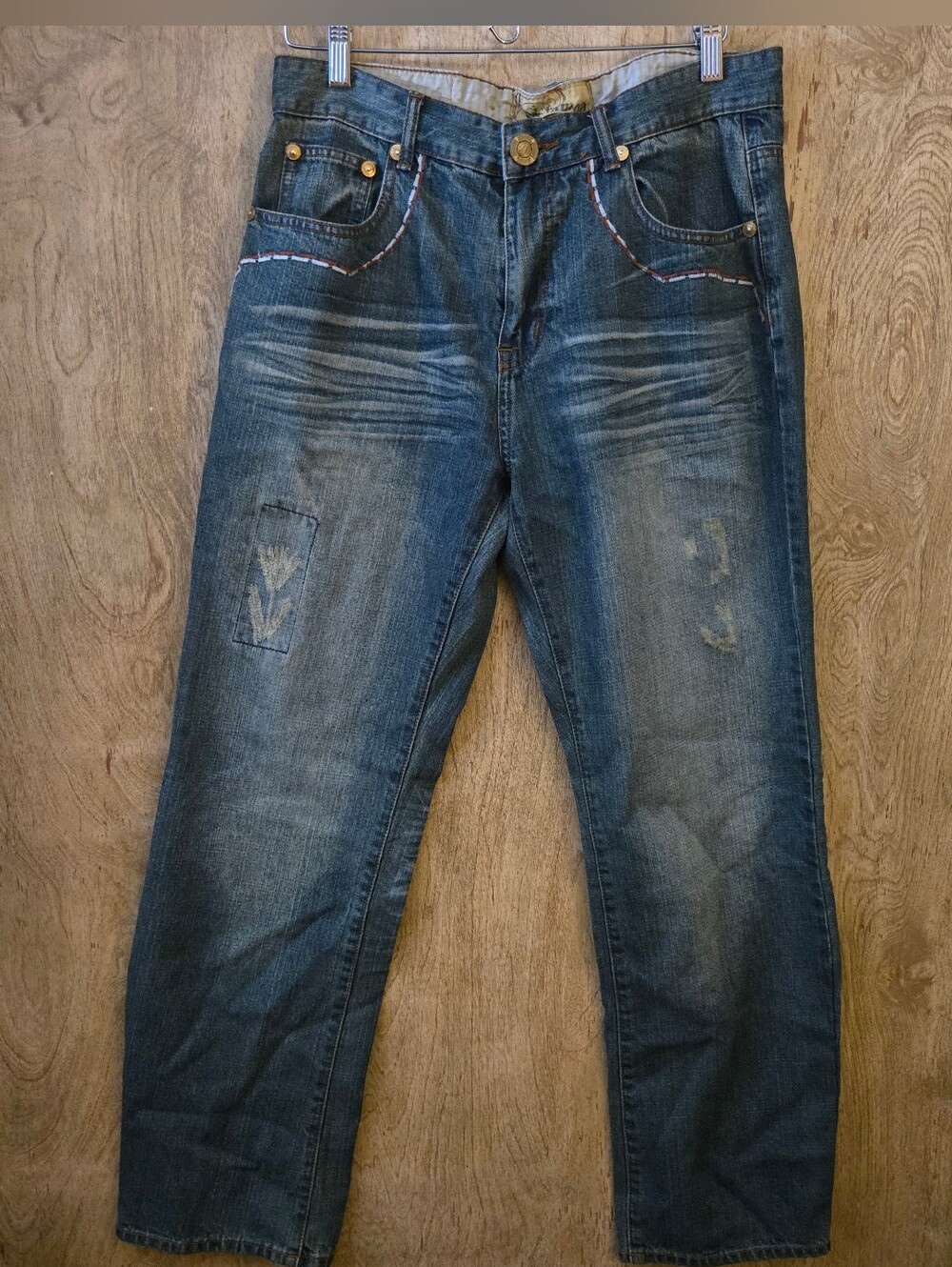 Stampa Jeans Vintage Y2K Embroidery Skater Jeans Hip Hop Denim